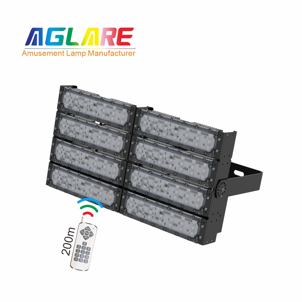 400WLED彩色投光灯泛光灯,变色户外射灯带？？仄