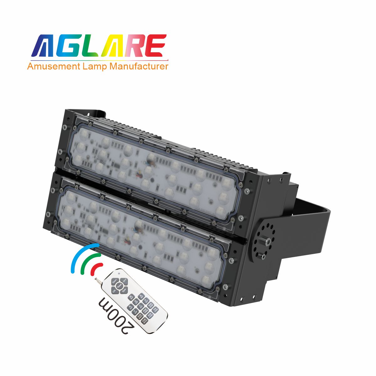 100W LED彩色泛光灯 RGB投光灯带？？仄